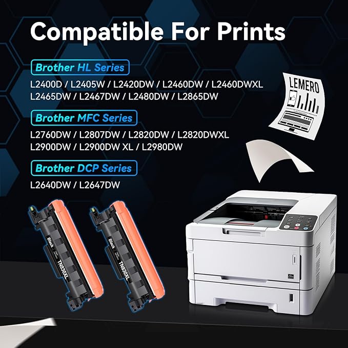 Compatible Toner Cartridge Replacement for Brother TN830XL