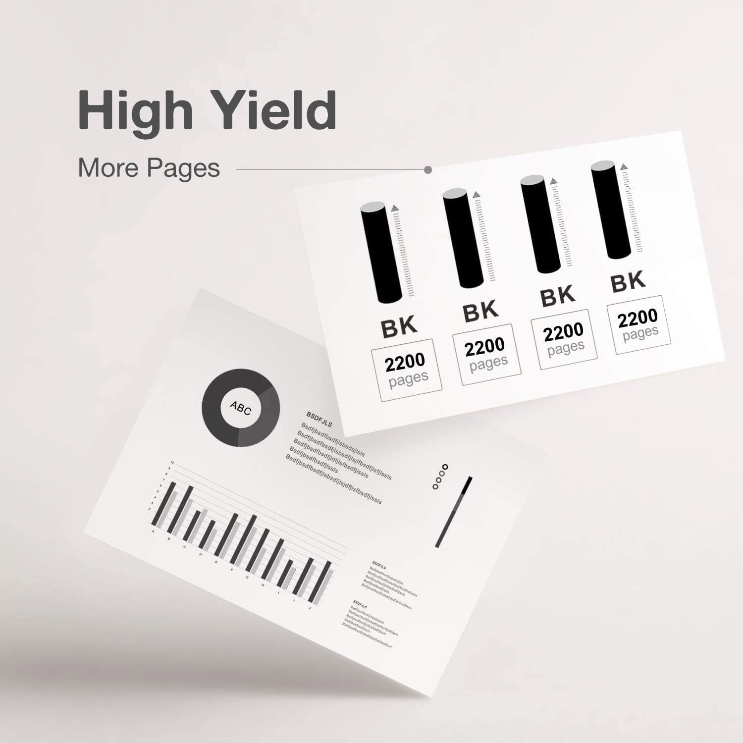 Compatible HP 83X (CF283X) 4 PK Toner Cartridge