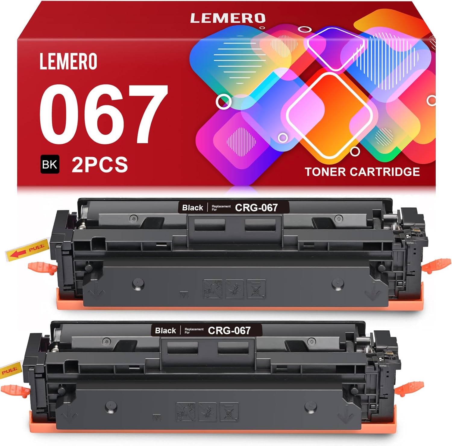 Canon 067 Toner Compatible 2 Pack With Chip