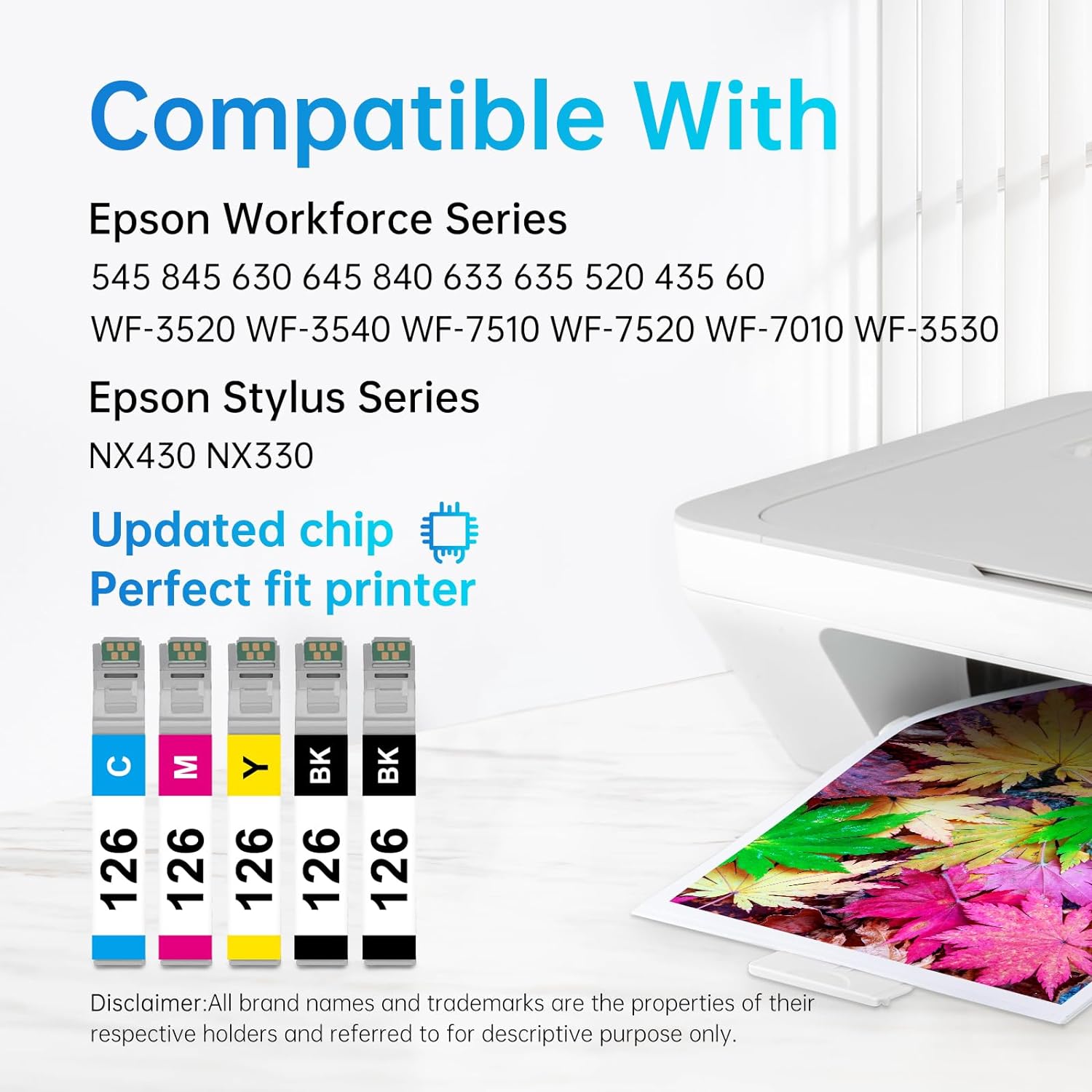 Epson 126 Ink Cartridges 10 Pack: 4 Black, 2 Cyan, 2 Magenta, 2 Yellow Remanufactured