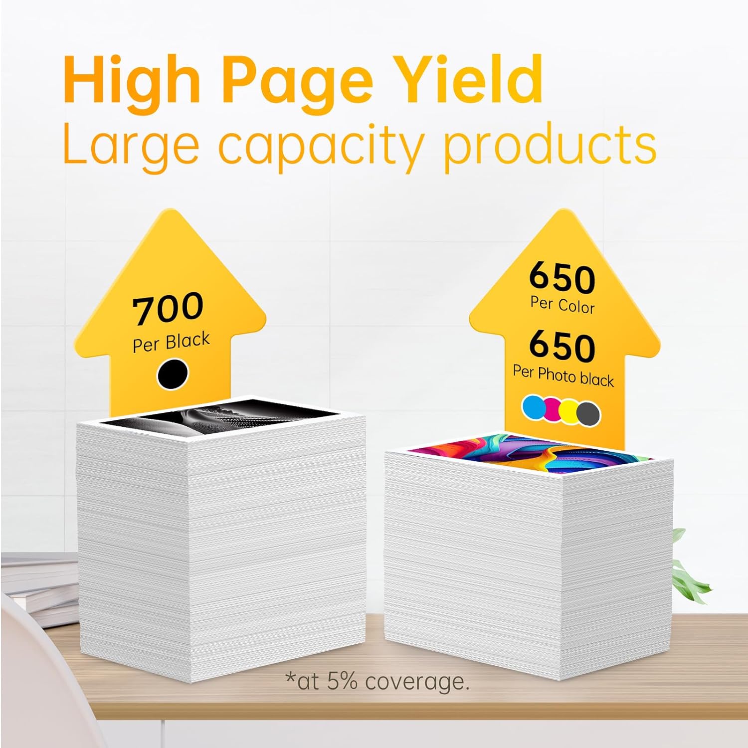 Remanufactured Epson 273XL Ink Cartridges (Black, Photo Black, Cyan, Magenta, Yellow, 5 Pack)