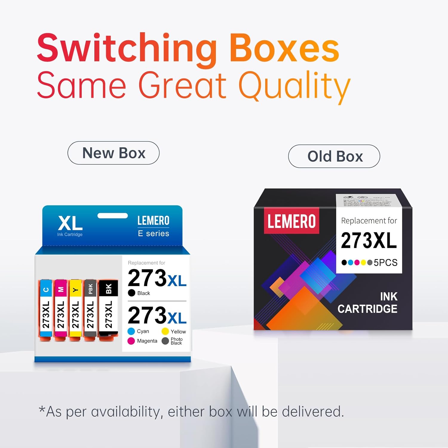 Remanufactured Epson 273XL Ink Cartridges (Black, Photo Black, Cyan, Magenta, Yellow, 5 Pack)