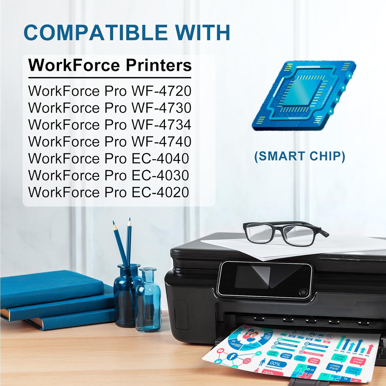 Epson 802XL Replacement Combo Pack (1 Black, 1 Cyan, 1 Magenta, 1 Yellow)