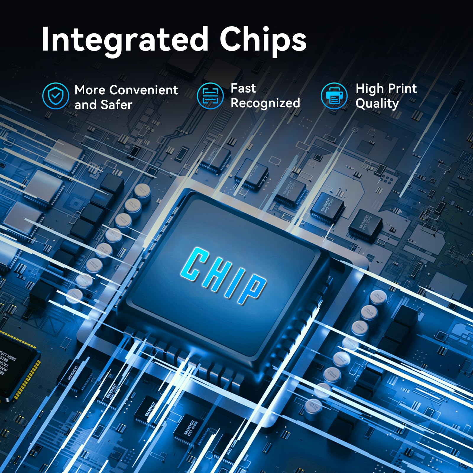 HP 210A Compatible Toner Cartridges Replacement 4 Pack With Chip