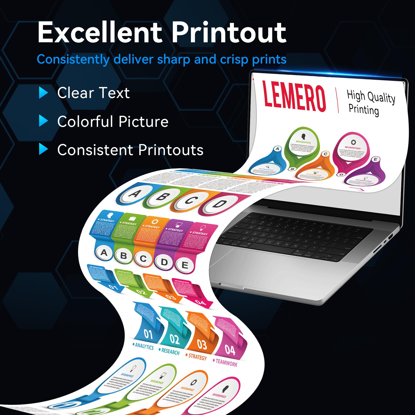 Lemero HP 215A Compatible Toner Cartridge Replacement with Chip