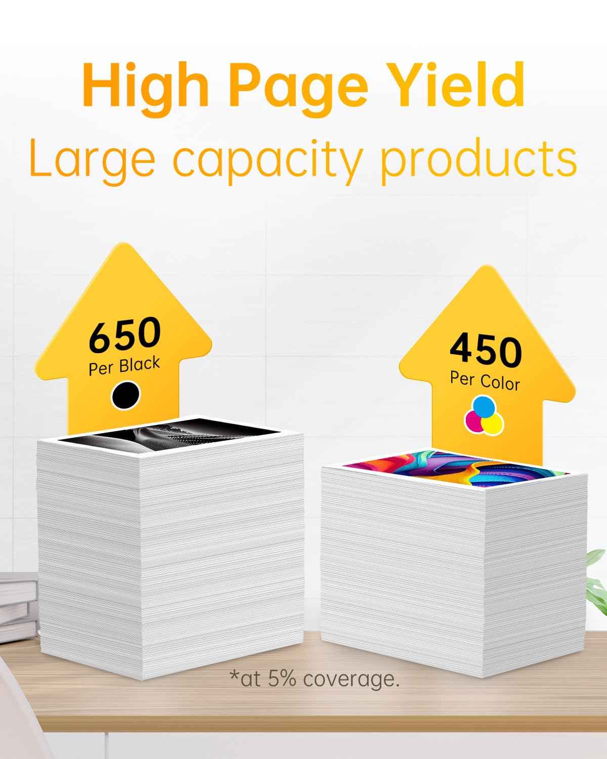 Remanufactured HP 67XL High Yield Ink Cartridge - Black - Tri-Color -Combo Pack