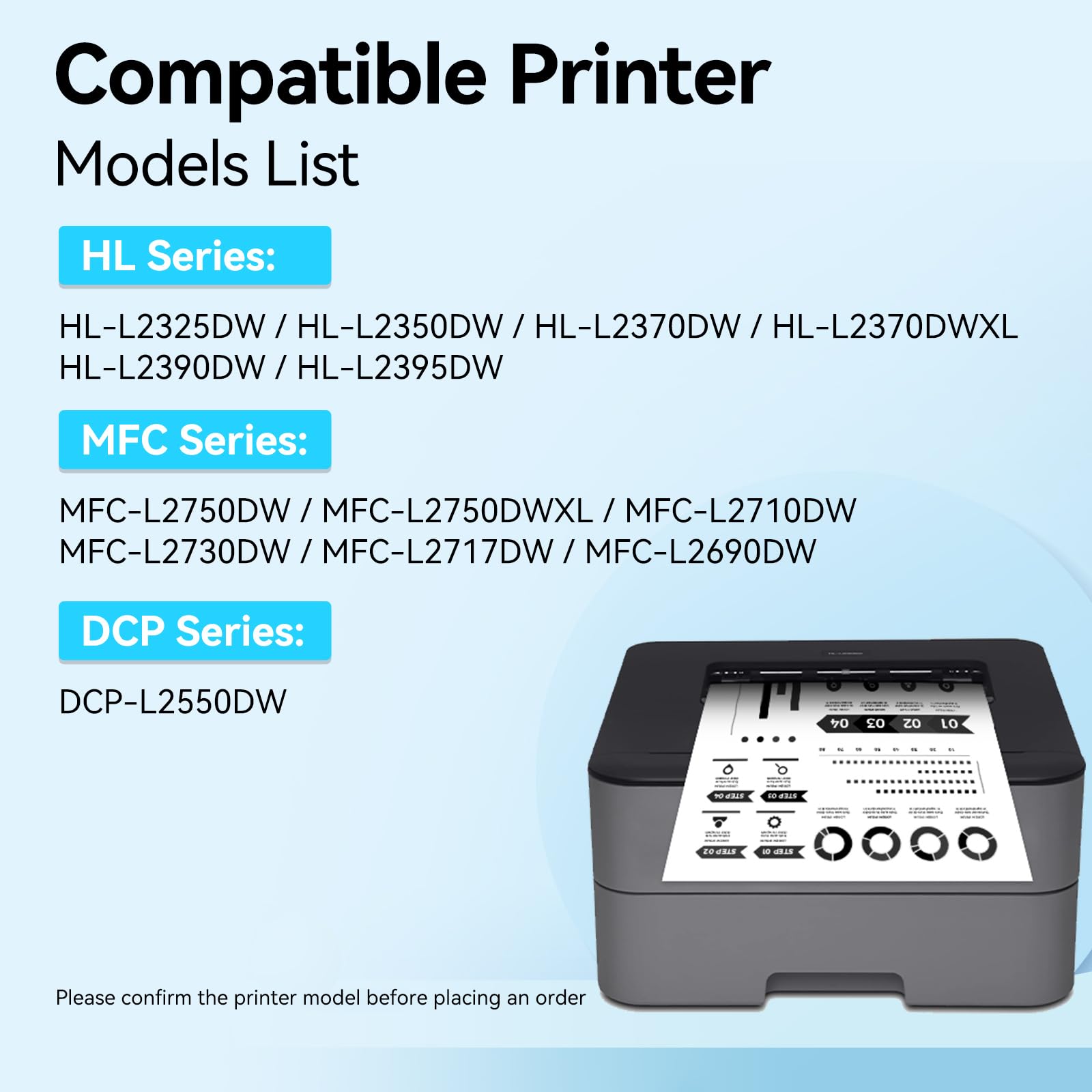 Brother TN760 2 Pack Compatible Toner Cartridges