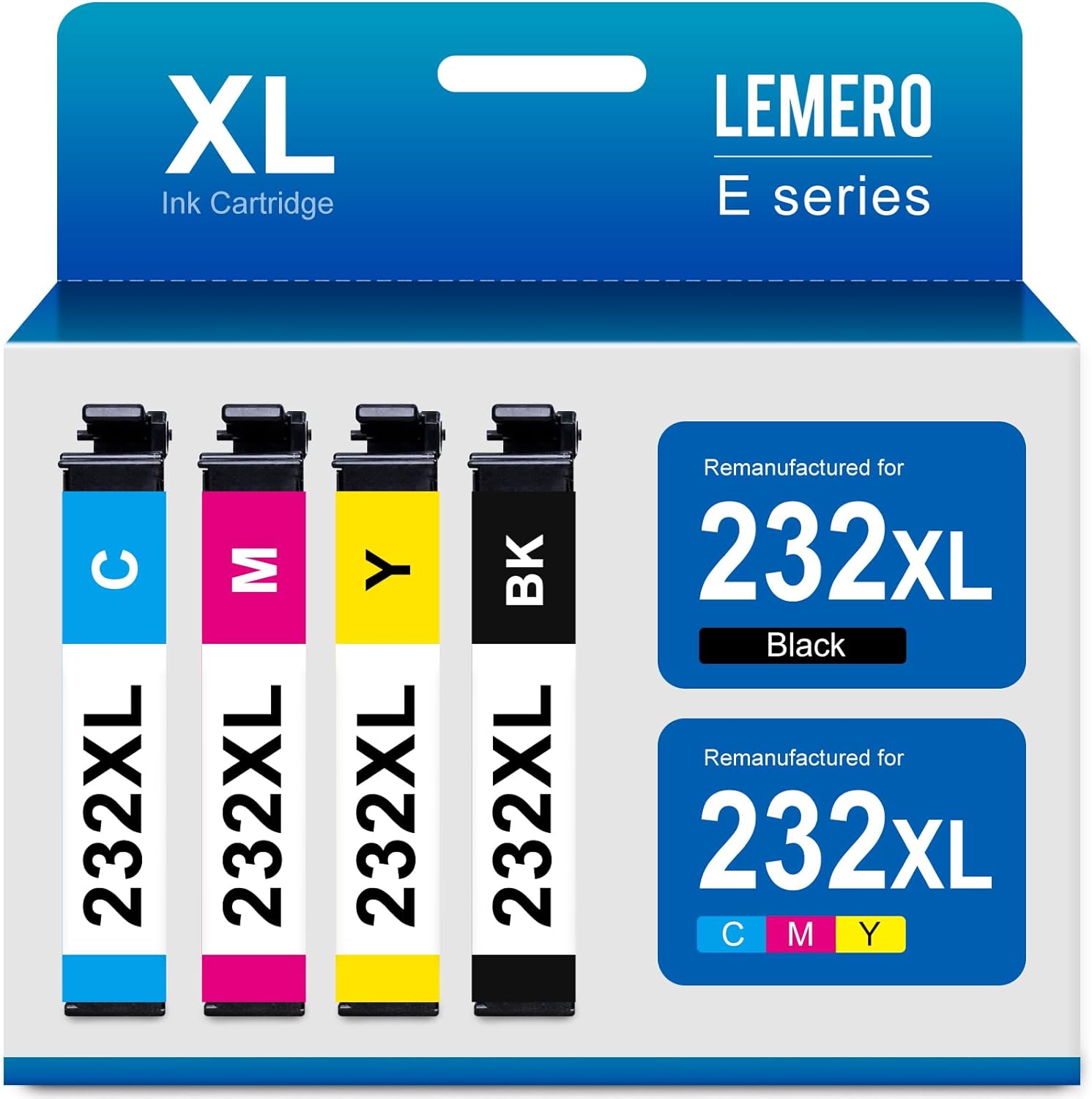 Epson 232XL Ink Cartridges Combo Pack 4 Pack (Black, Cyan, Magenta, Yellow)