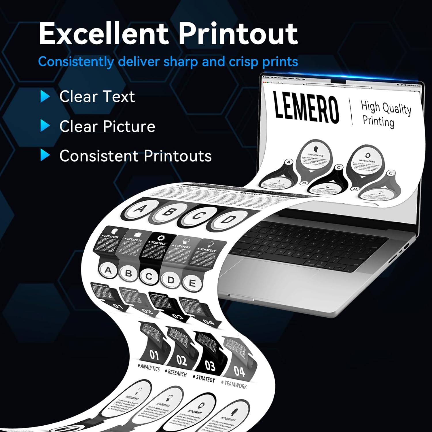 Compatible Toner Cartridge Replacement for Brother TN830XL
