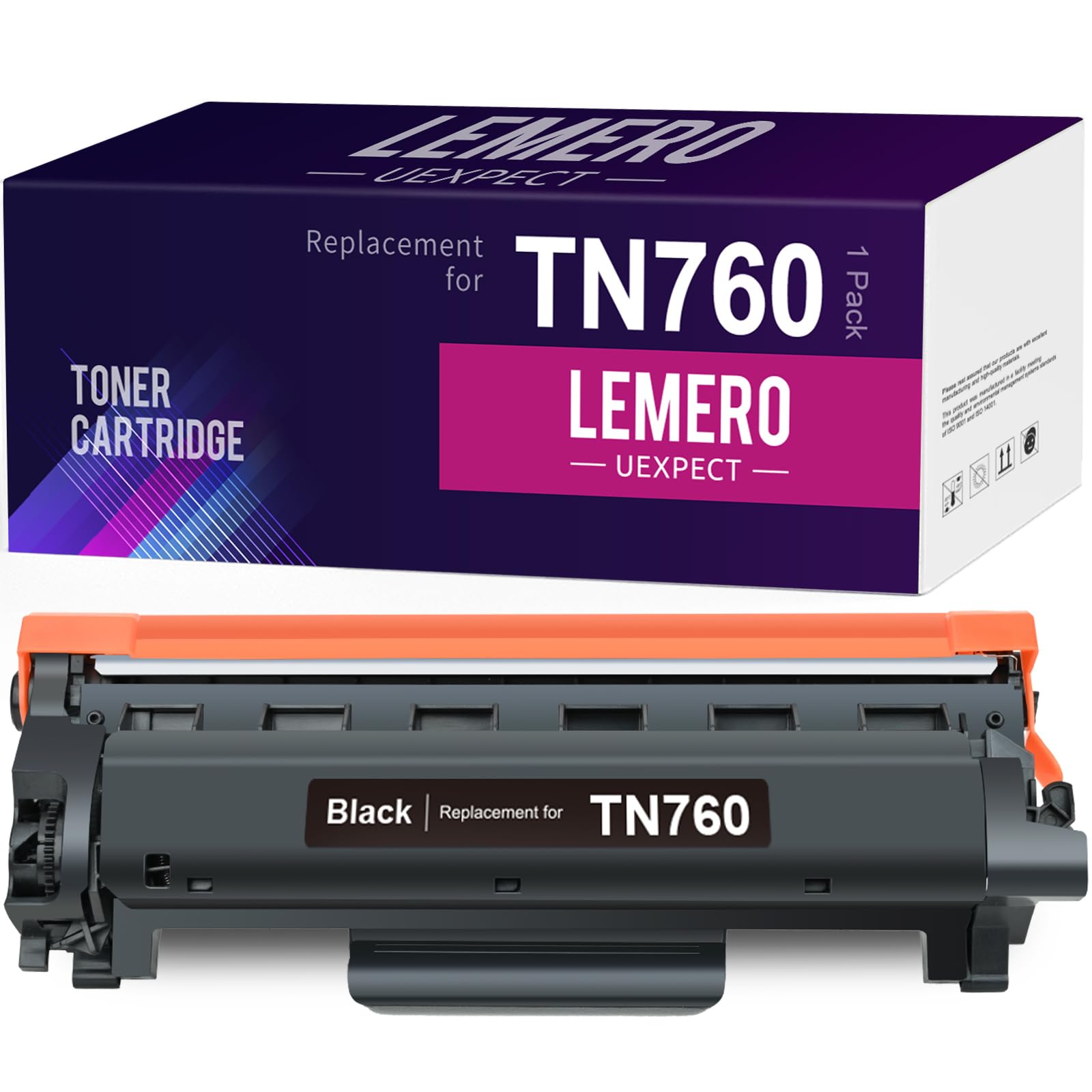 Lemero Uexpect compatible Brother TN760 Toner Replacement