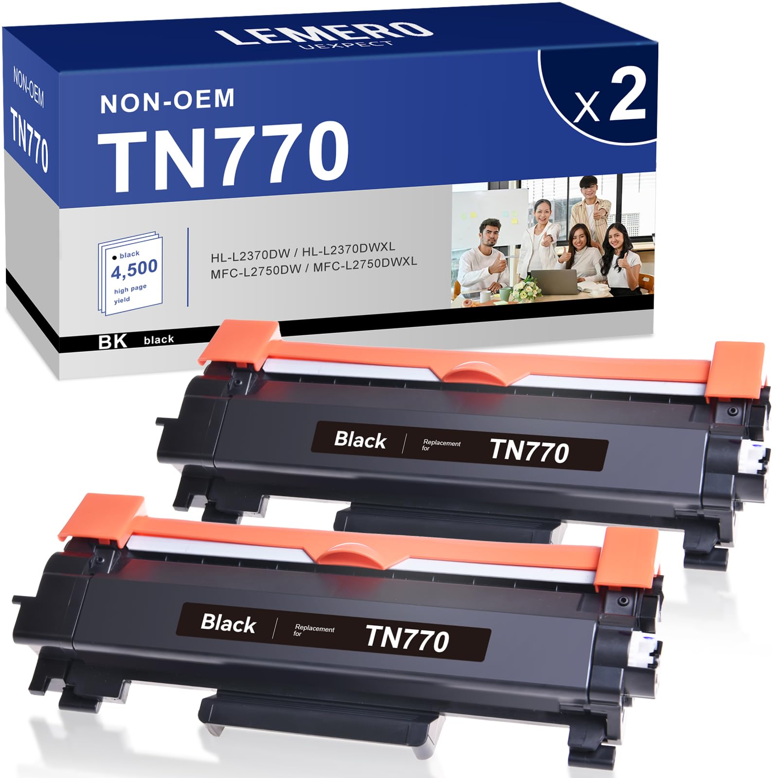 TN770 Compatible Toner Cartridges - With Chip