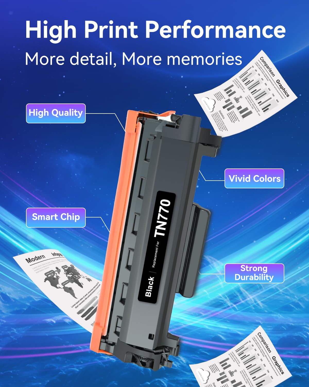 TN770 Compatible Toner Cartridges - With Chip