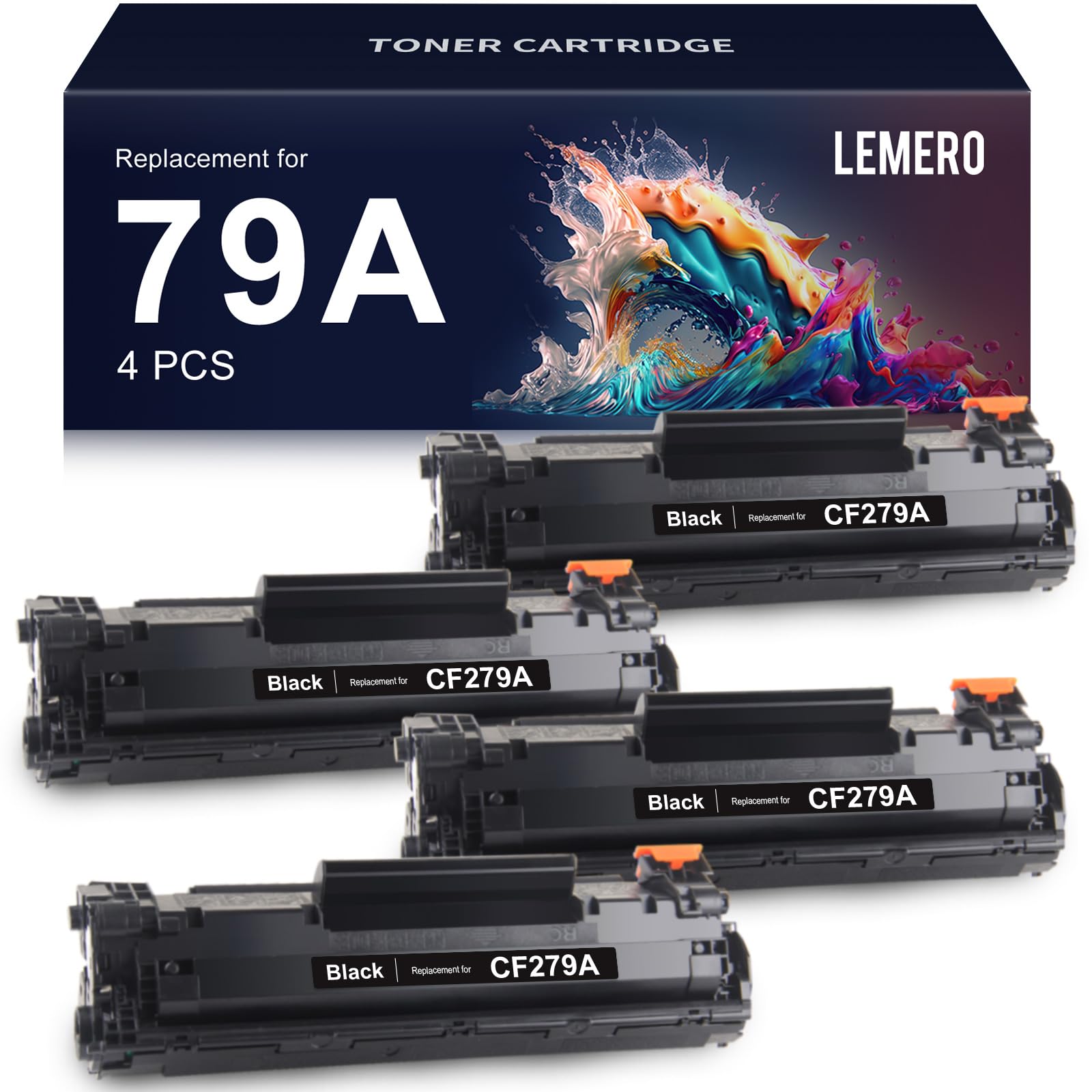 HP 79A Toner Compatible CF279A Toner (4 Pack)