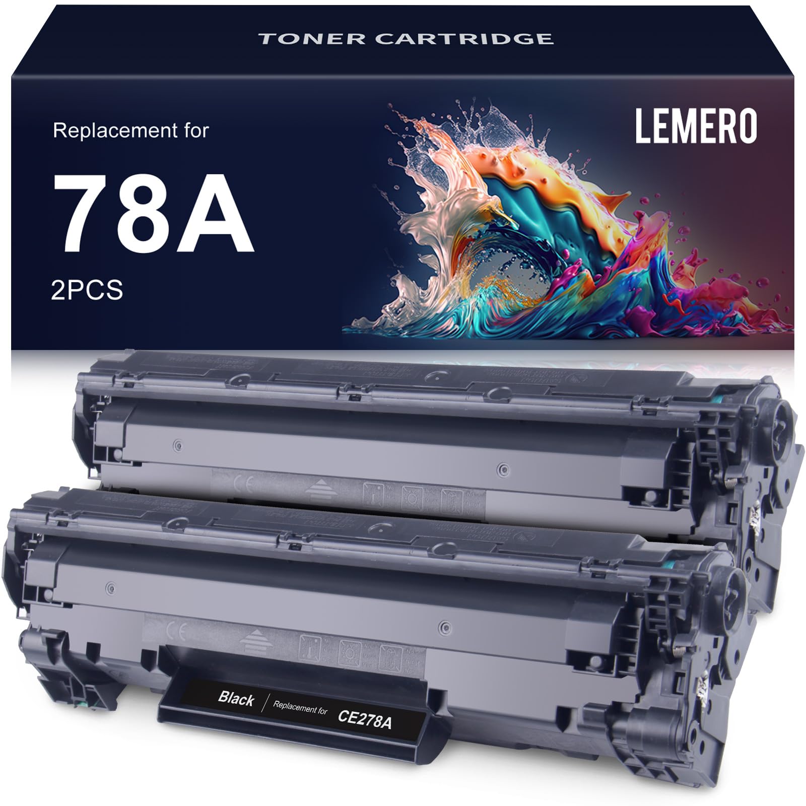 LEMERO HP 78A Toner Cartridge 2 Pack Replacement