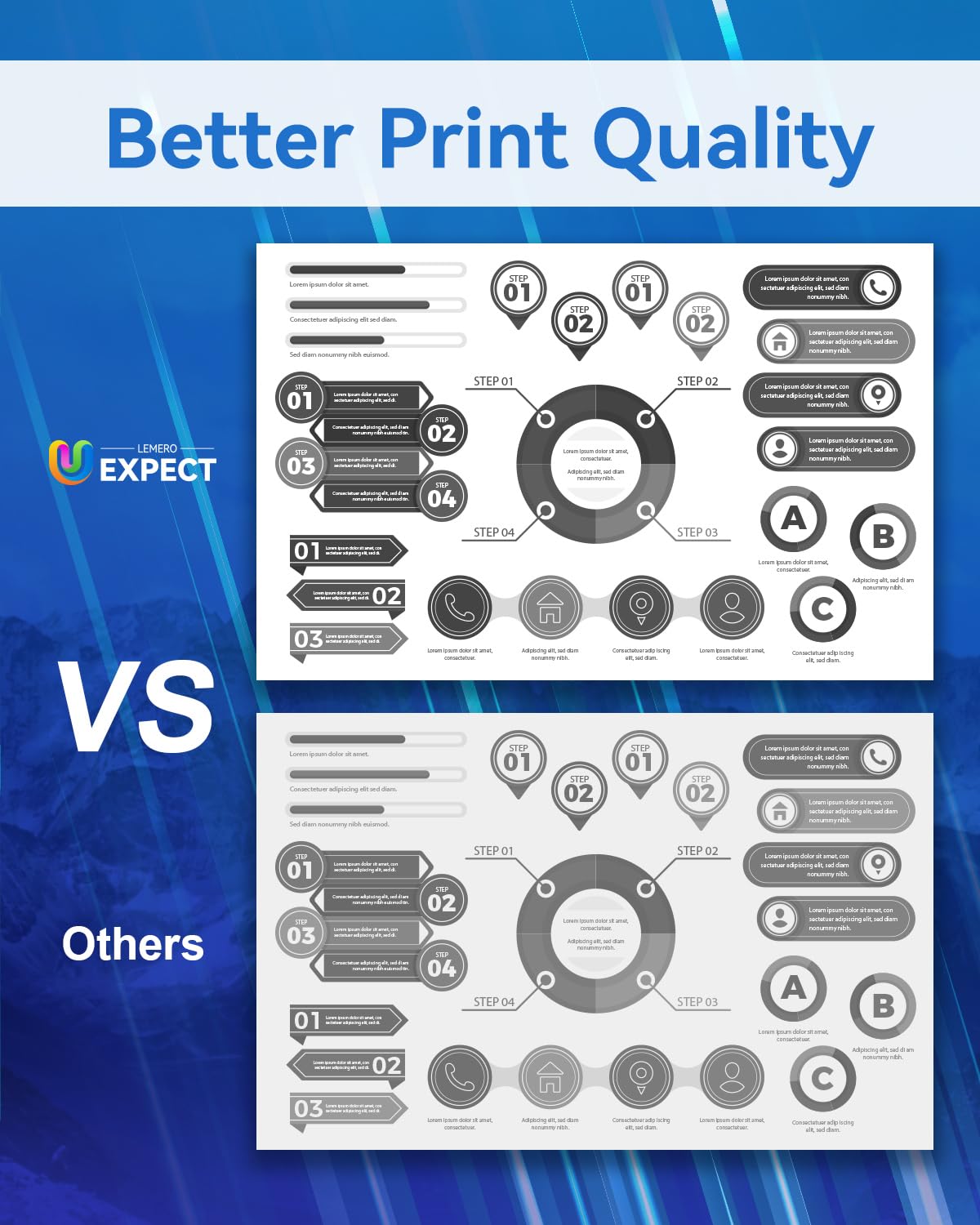 Lemero TN760 Toner Cartridges for Brother MFC-L2690DW HL-L2395DW