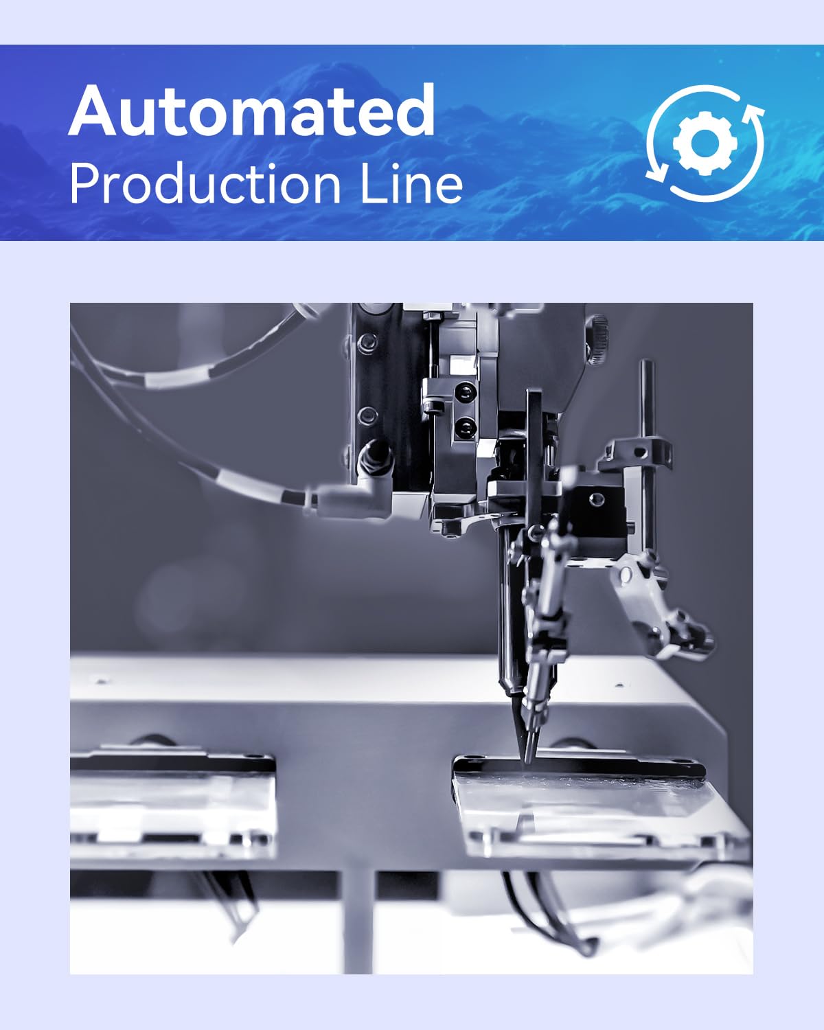 Advanced automated production line for precision manufacturing