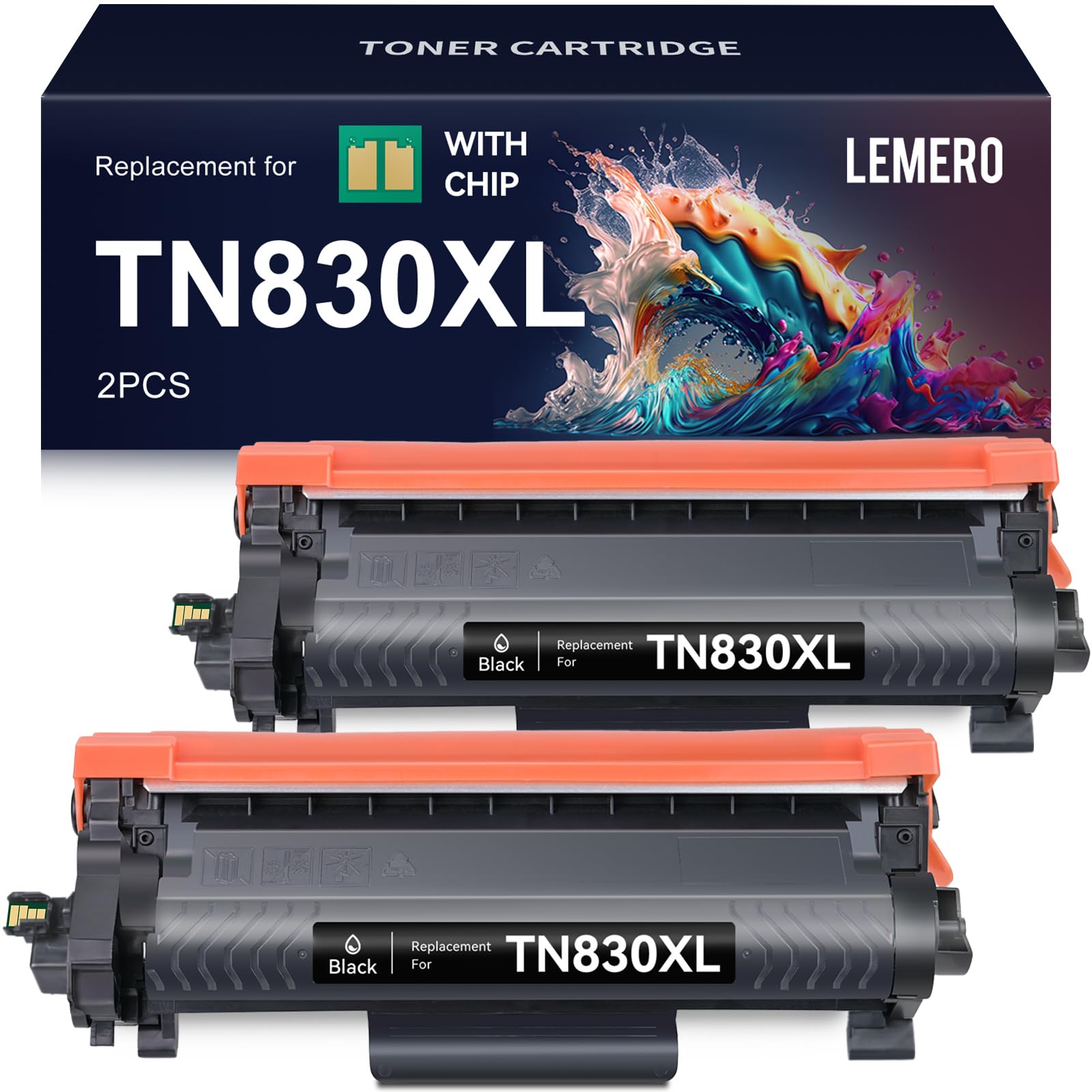 LEMERO TN830 Compatible Toner 4 Pack